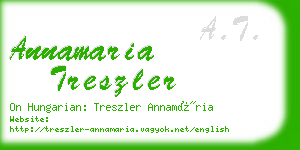 annamaria treszler business card